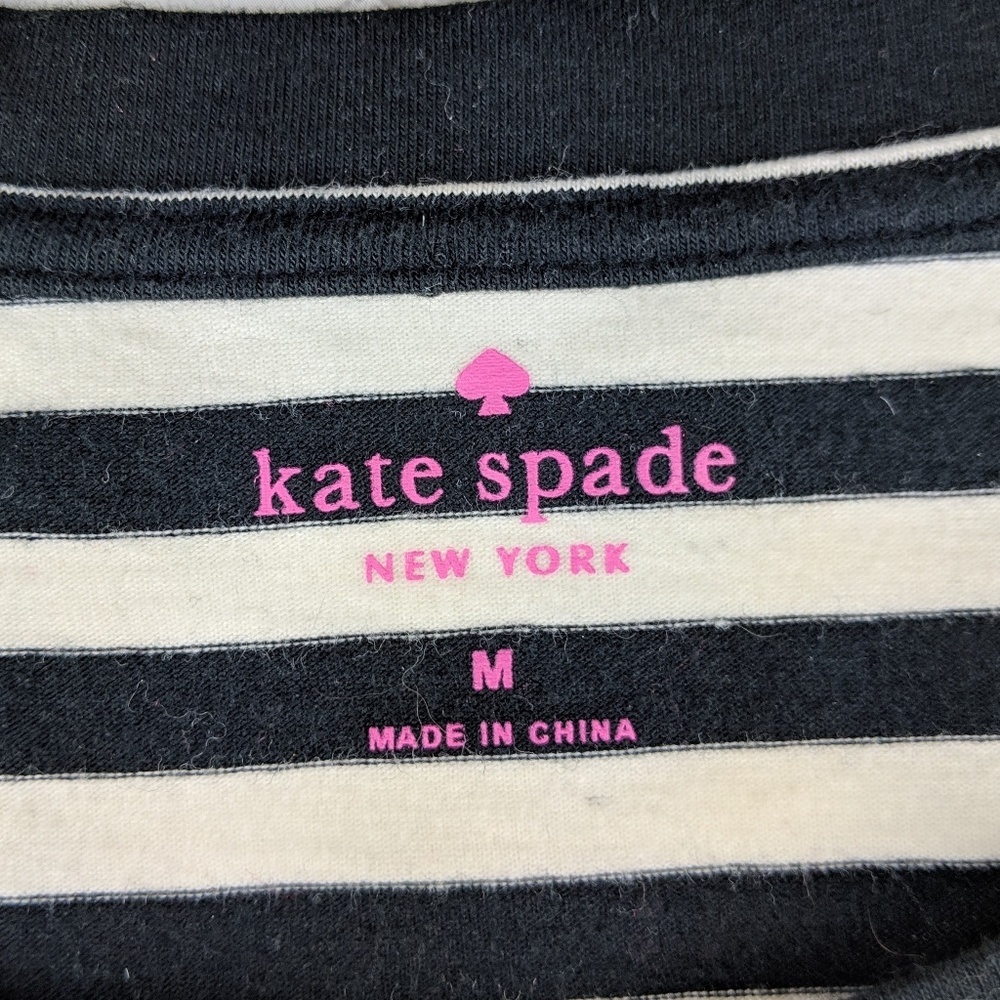 Kate Spade x Darcel Analiese Striped Tee - Size M - Picture 3 of 5
